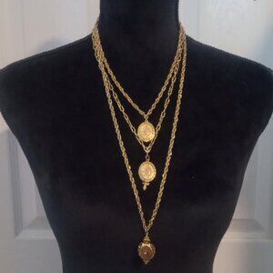 Arthur Pepper Tripple Locket Necklace